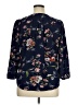 Fun2Fun Floral Blue 3/4 Sleeve Blouse Size XL - photo 2