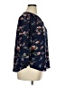 Fun2Fun Floral Blue 3/4 Sleeve Blouse Size XL - photo 4