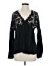 Free People Black Long Sleeve Blouse Size S - photo 1