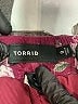 Torrid 100% Rayon Floral Burgundy Shorts Size Lg Plus (0) - photo 3