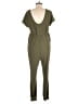 Derek Heart Solid Green Jumpsuit Size Lg Maternity - photo 2