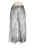 MICHAEL Michael Kors 100% Polyester Metallic Silver Casual Pants Size L - photo 1