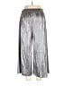 MICHAEL Michael Kors 100% Polyester Metallic Silver Casual Pants Size L - photo 2