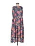 No.6 Store Print Blue Casual Dress Size Med (2) - photo 1