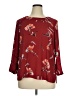 Daniel Rainn 100% Polyester Burgundy 3/4 Sleeve Blouse Size XL - photo 1