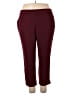 Roz & Ali Solid Burgundy Active Pants Size 18 - photo 1