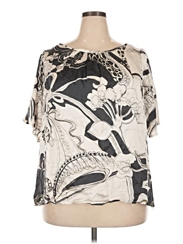 Marina Rinaldi Short Sleeve Blouse (view 1)