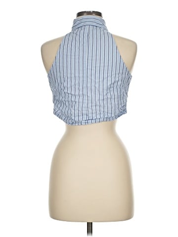 Vigoss Sleeveless Button-Down Shirt (view 2)