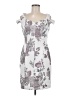 En Focus Studio Floral Gray Cocktail Dress Size 6 - photo 1