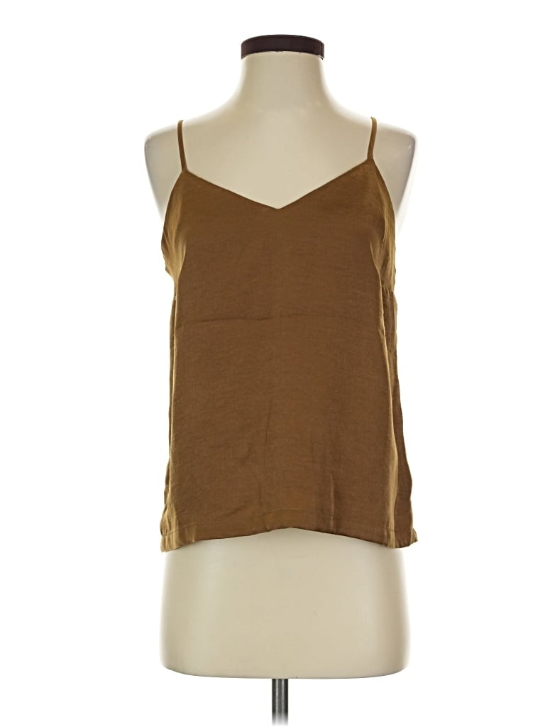 Pre-owned Prolōgue Tank Top Brown Halter Neckline Tops