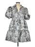 Sugarlips 100% Polyester Paisley Gray Casual Dress Size S - photo 1