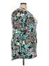 Lularoe Floral Purple Teal Long Sleeve T-Shirt Size 24 - 26 - photo 4