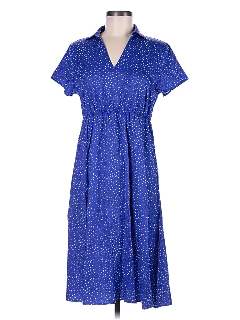 Pre-owned Made With Love Casual Dress In Blue