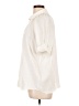 Max Studio 100% Cotton Ivory Short Sleeve Blouse Size L - photo 5
