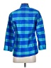 Nina Mclemore 100% Silk Blue Raincoat Size 0 - photo 2
