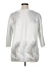 St. John Silver 3/4 Sleeve Blouse Size XL - photo 2