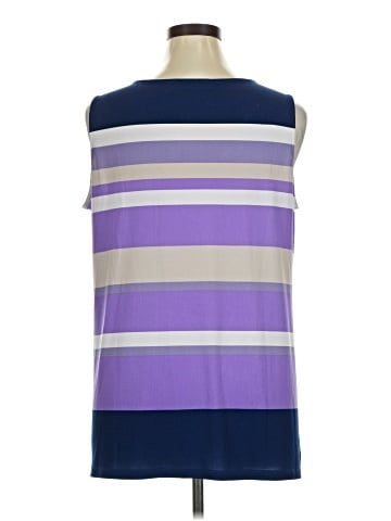 Susan Graver Sleeveless T-Shirt (view 2)