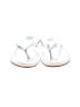 J.Crew Silver Flip Flops Size 8 - photo 2