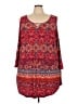 Avenue Red 3/4 Sleeve Blouse Size 26 - 28 Plus - photo 1