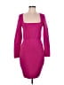 Express Solid Pink Cocktail Dress Size M - photo 1