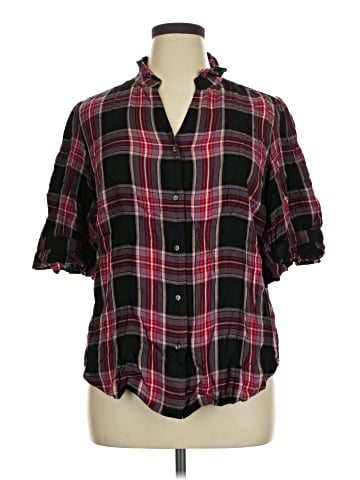 Ann Taylor 3/4 Sleeve Button-Down Shirt (view 1)