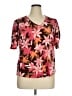 Chico's Pink Short Sleeve Blouse Size XL - photo 1