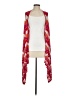 BCBGMAXAZRIA 100% Rayon Chevron-herringbone White Red Cardigan Size S - photo 1