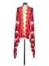 BCBGMAXAZRIA 100% Rayon Chevron-herringbone White Red Cardigan Size S - photo 2