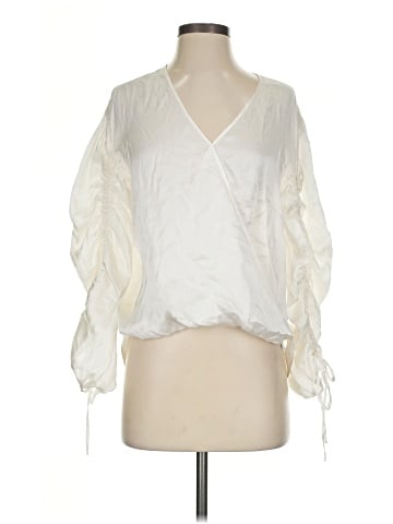 ALLSAINTS 3/4 Sleeve Silk Top (view 1)