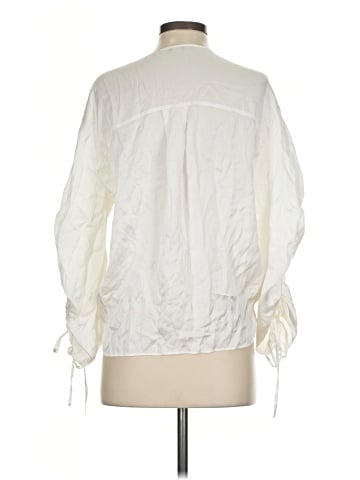 ALLSAINTS 3/4 Sleeve Silk Top (view 2)