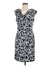 Anne Klein Graphic Gray Cocktail Dress Size 6 - photo 1