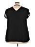 Halogen 100% Polyester Black Short Sleeve Blouse Size 3X - photo 2