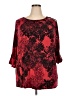 Avenue Red 3/4 Sleeve Blouse Size 22 - photo 1