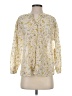J.Crew 100% Cotton Floral Yellow Long Sleeve Blouse Size XS - photo 1