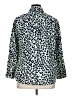 Talbots 100% Cotton Animal Print Blue 3/4 Sleeve Button-Down Shirt Size 1X - photo 2