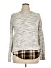 Maurices Plaid Gray Pullover Sweater Size L - photo 1