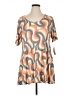 Lularoe Bow Print Graphic Ombre Orange Short Sleeve Top Size 1X (Tall & Curvy) - photo 1
