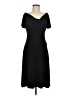Chaps Solid Black Cocktail Dress Size M - photo 1