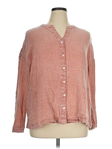 Purejill Long Sleeve Button-Down Shirt (view 1)