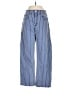 Just Black Stripes Blue Jeans Size 25 waist - photo 1