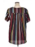 Lularoe Stripes Black Short Sleeve Blouse Size XL - photo 2