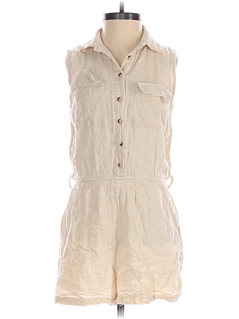 Pre-owned Sim & Sam Romper In Ivory