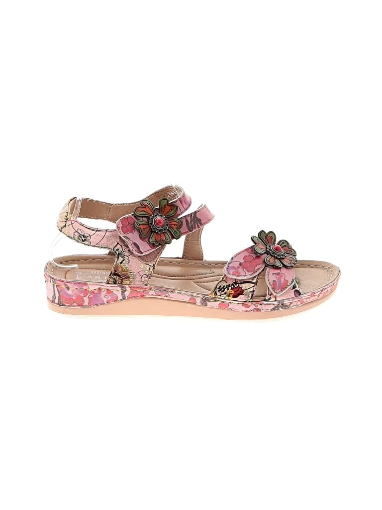 Pre-owned Spring Step Sandals In Pink