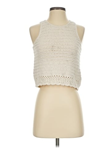 Madewell Kellen Crocheted Sweater Tank (view 1)