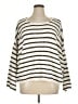 Free People Stripes Ivory Pullover Sweater Size XL - photo 1