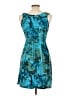 Volume One Tropical Teal Cocktail Dress Size L - photo 2