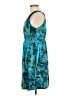Volume One Tropical Teal Cocktail Dress Size L - photo 5