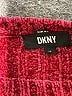 DKNY 100% Polyester Hearts Burgundy Pullover Sweater Size 10 - photo 3