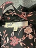 Jolt 100% Polyester Floral Black 3/4 Sleeve Blouse Size L - photo 7