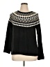 J.Jill Chevron-herringbone Black Pullover Sweater Size XL - photo 1